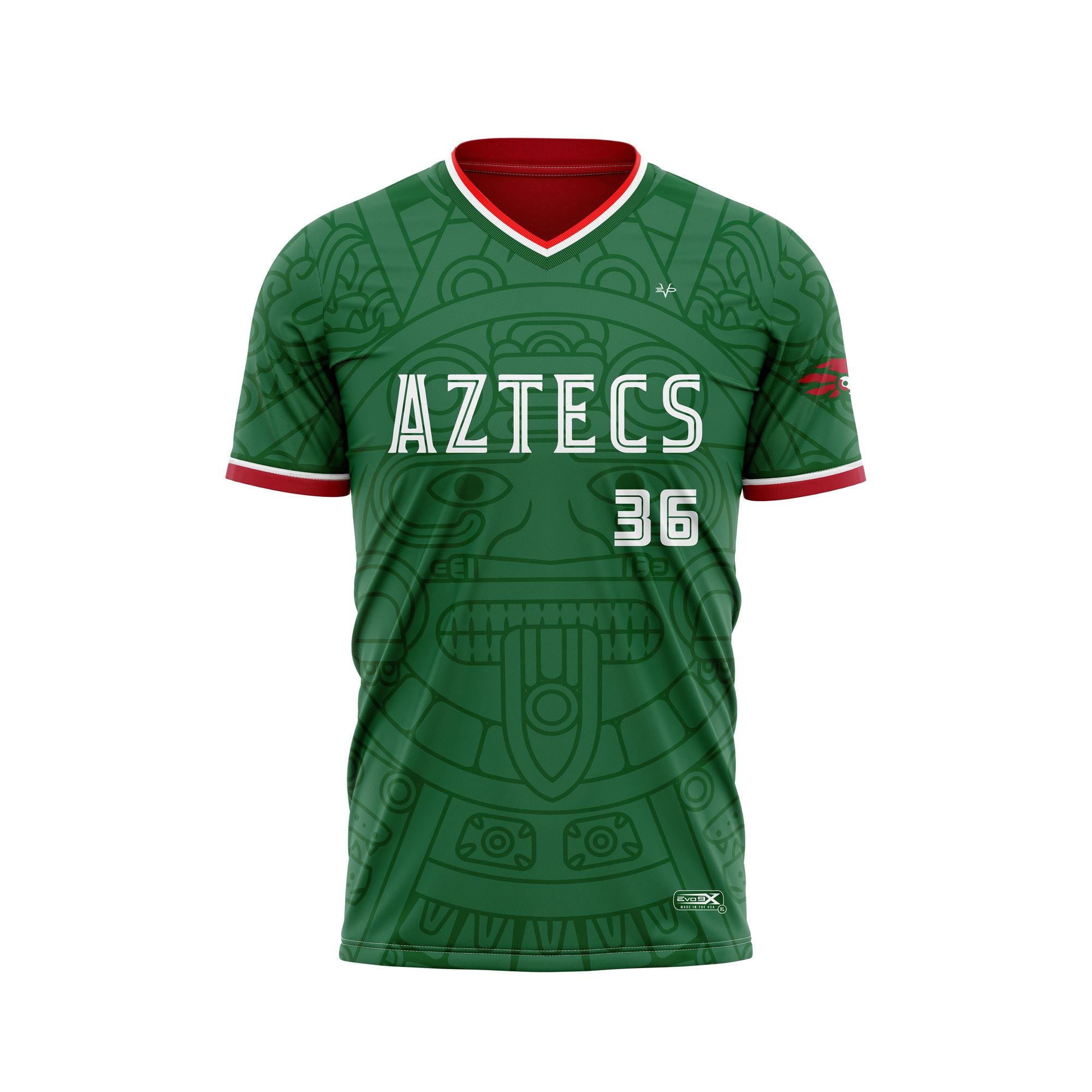 SHAOLIN AZTECS VNECK SS - GREEN