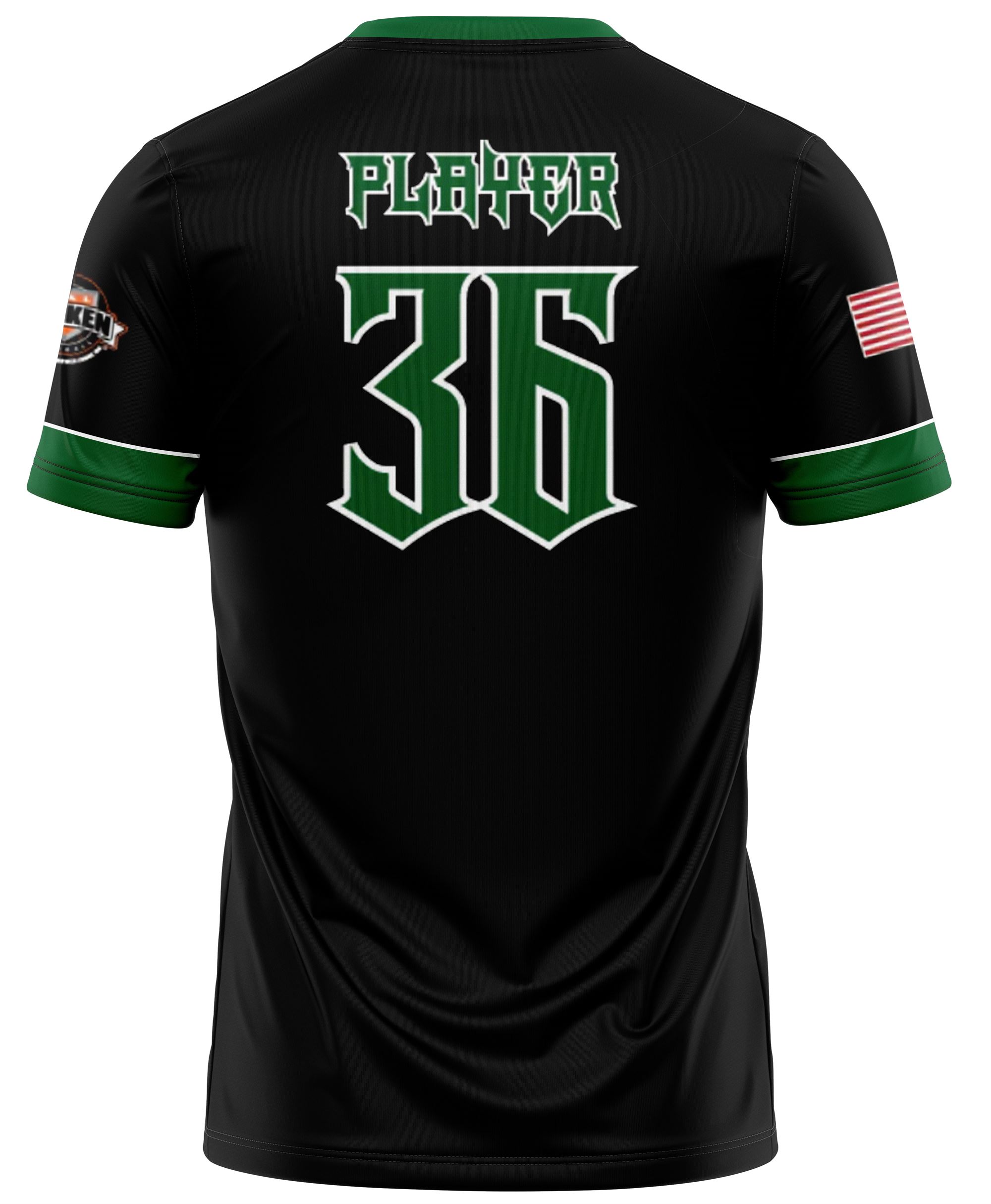 HAZLET HAWKS 2 Button Jersey Black