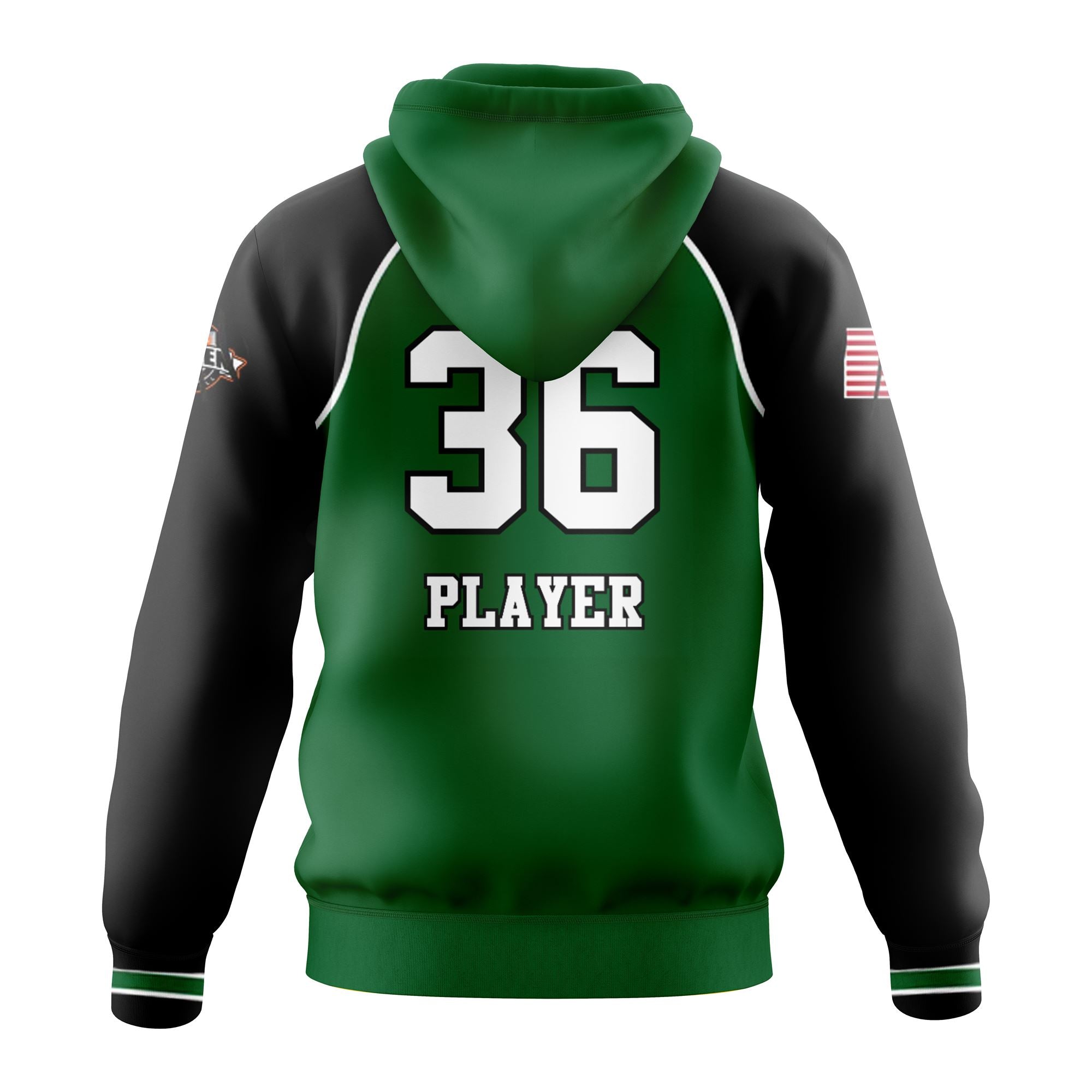 HAZLET HAWKS Logo Baseball Sublimated Hoodie