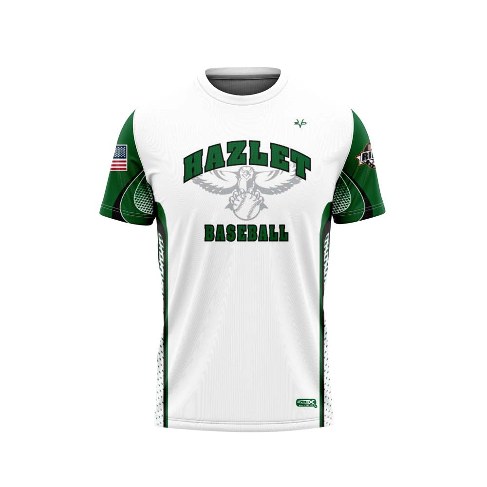 HAZLET HAWKS Baseball Sublimated Crew Neck Short Sleeve Jersey