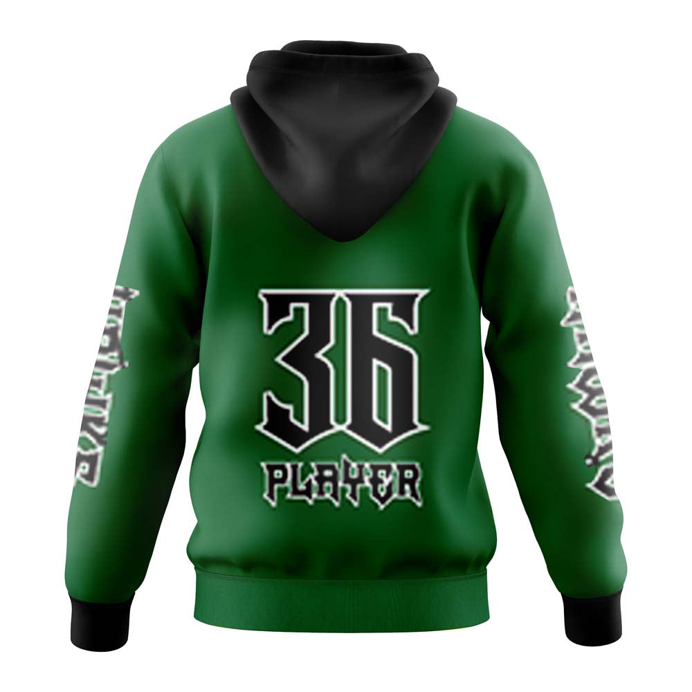 HAZLET HAWKS Kangaroo Hoodie Green