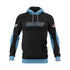 HIGH PACE WRESTLING CLUB PULLOVER HOODIE - BLACK/CAROLINA