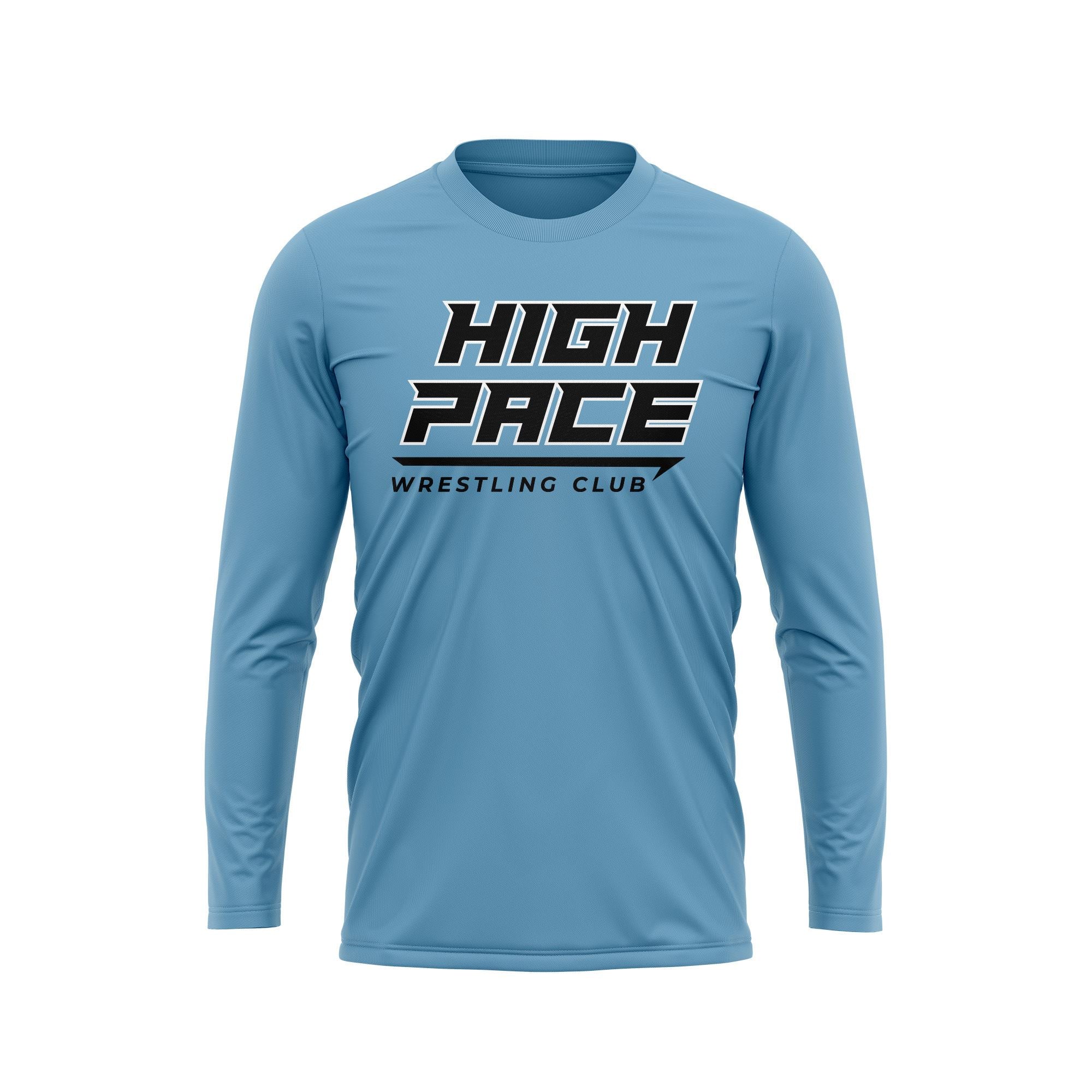 HIGH PACE WRESTLING CLUB SCREENPRINT CREWNECK LS - CAROLINA