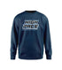 HIGH PACE WRESTLING CLUB SCREENPRINT CREWNECK SWEATSHIRT - NAVY