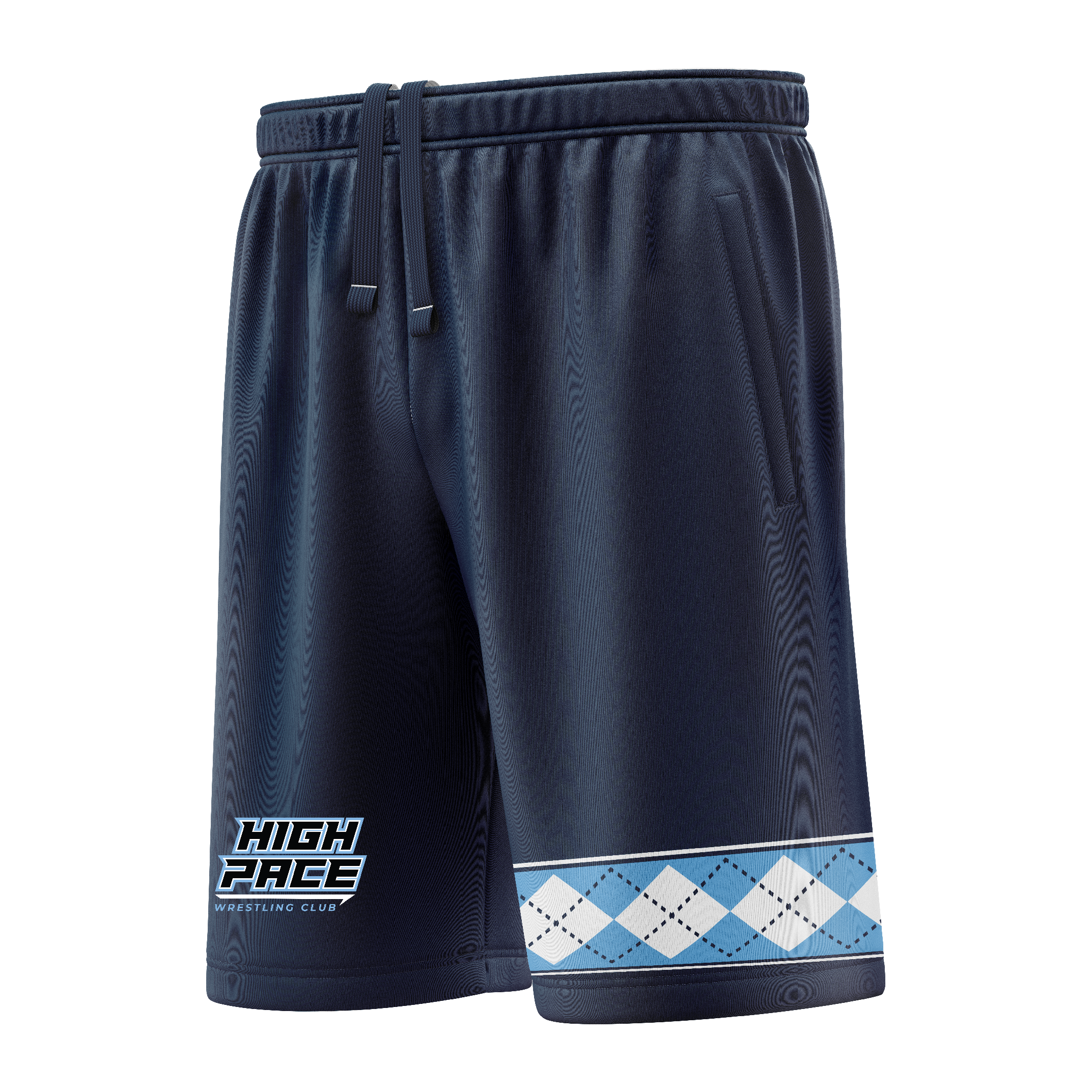 HIGH PACE WRESTLING CLUB SHORT W POCKET - NAVY