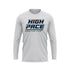 HIGH PACE WRESTLING CLUB SCREENPRINT CREWNECK LS - GREY