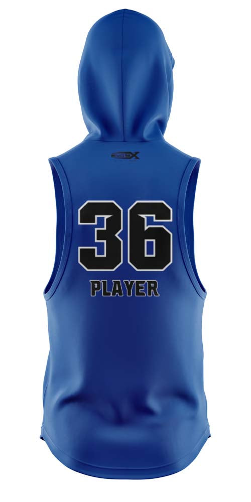 HOLMDEL HORNETS Blue Lightweight Sleeveless Hoodie