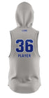 HOLMDEL HORNETS Grey Lightweight Sleeveless Hoodie