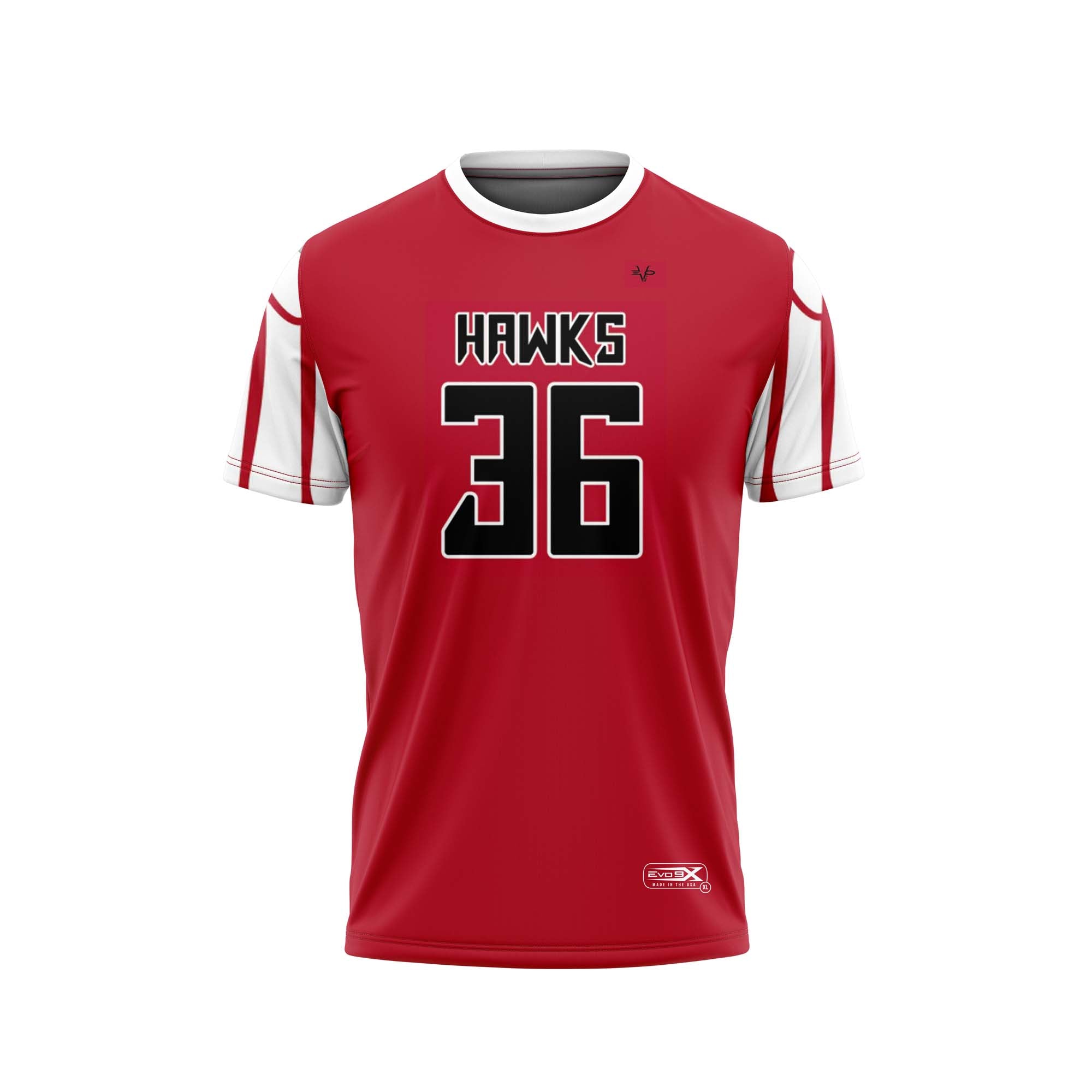 HUDSON HAWKS Red Crew Neck Shirt