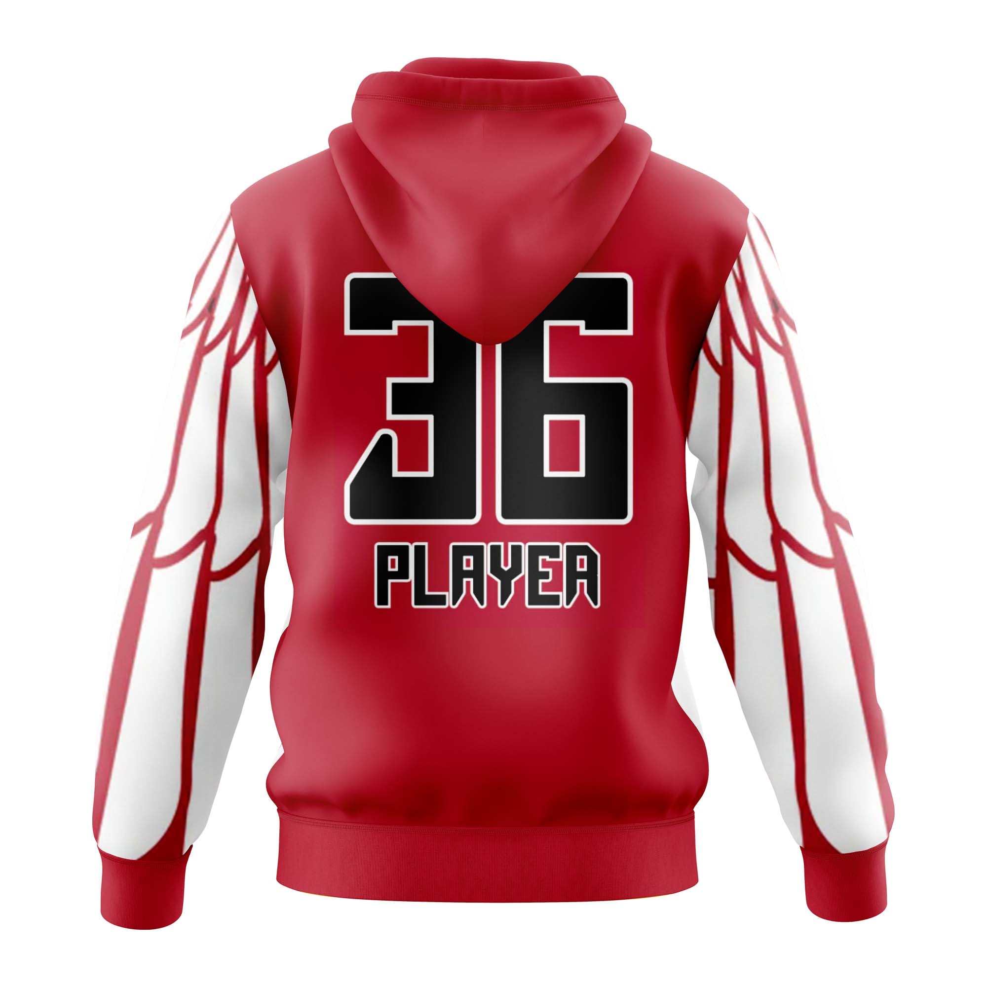 HUDSON HAWKS Red Sublimated Hoodie