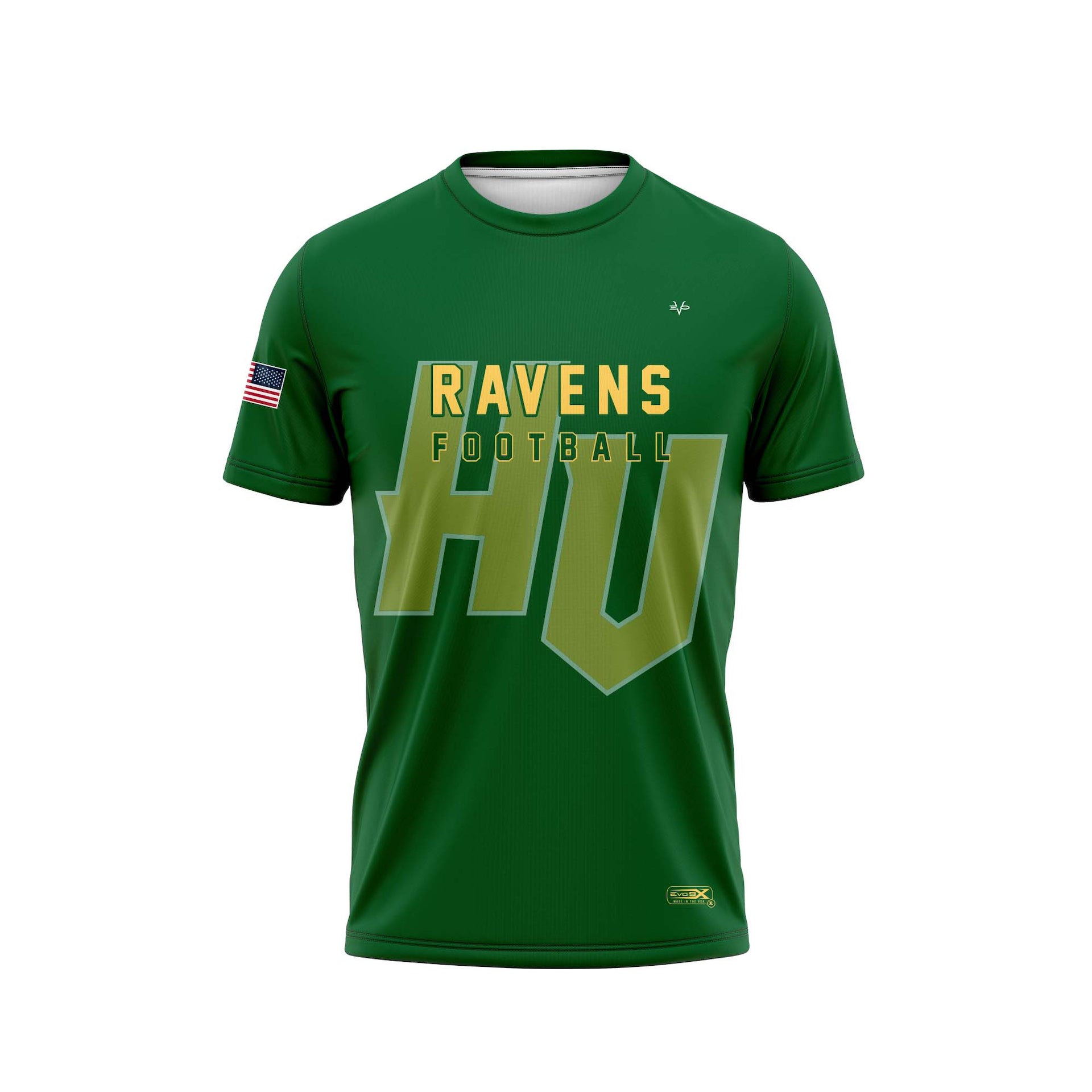 HUDSON VALLEY RAVENS CREWNECK SS - GREEN