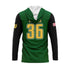 HUDSON VALLEY RAVENS LT WEIGHT HOODIE - GREEN/BLACK SLEEVES