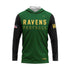 HUDSON VALLEY RAVENS LT WEIGHT HOODIE - GREEN/BLACK SLEEVES