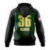 HUDSON VALLEY RAVENS PULLOVER HOODIE - GREEN/BLACK SLEEVE