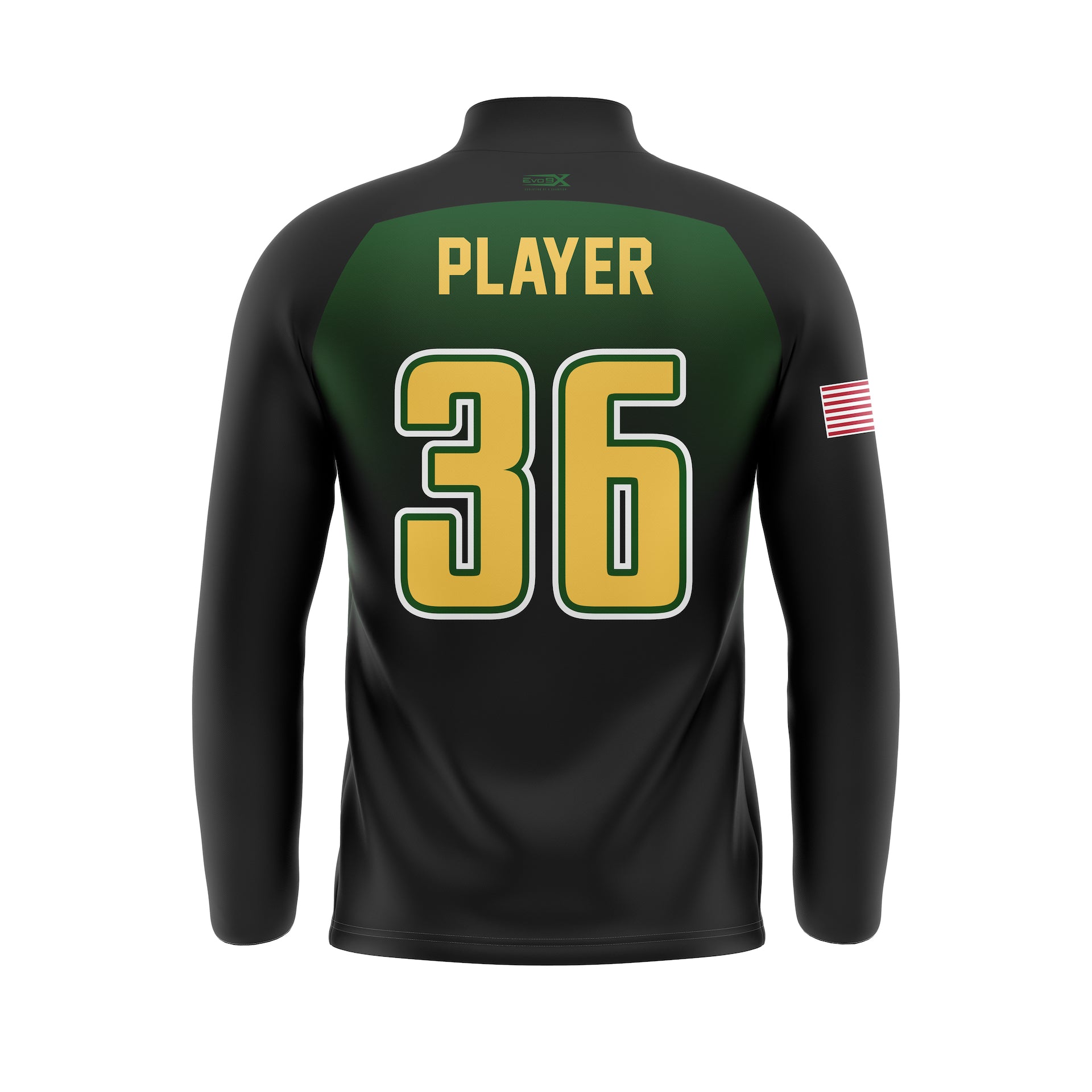 HUDSON VALLEY RAVENS QTR ZIP JACKET - GREEN