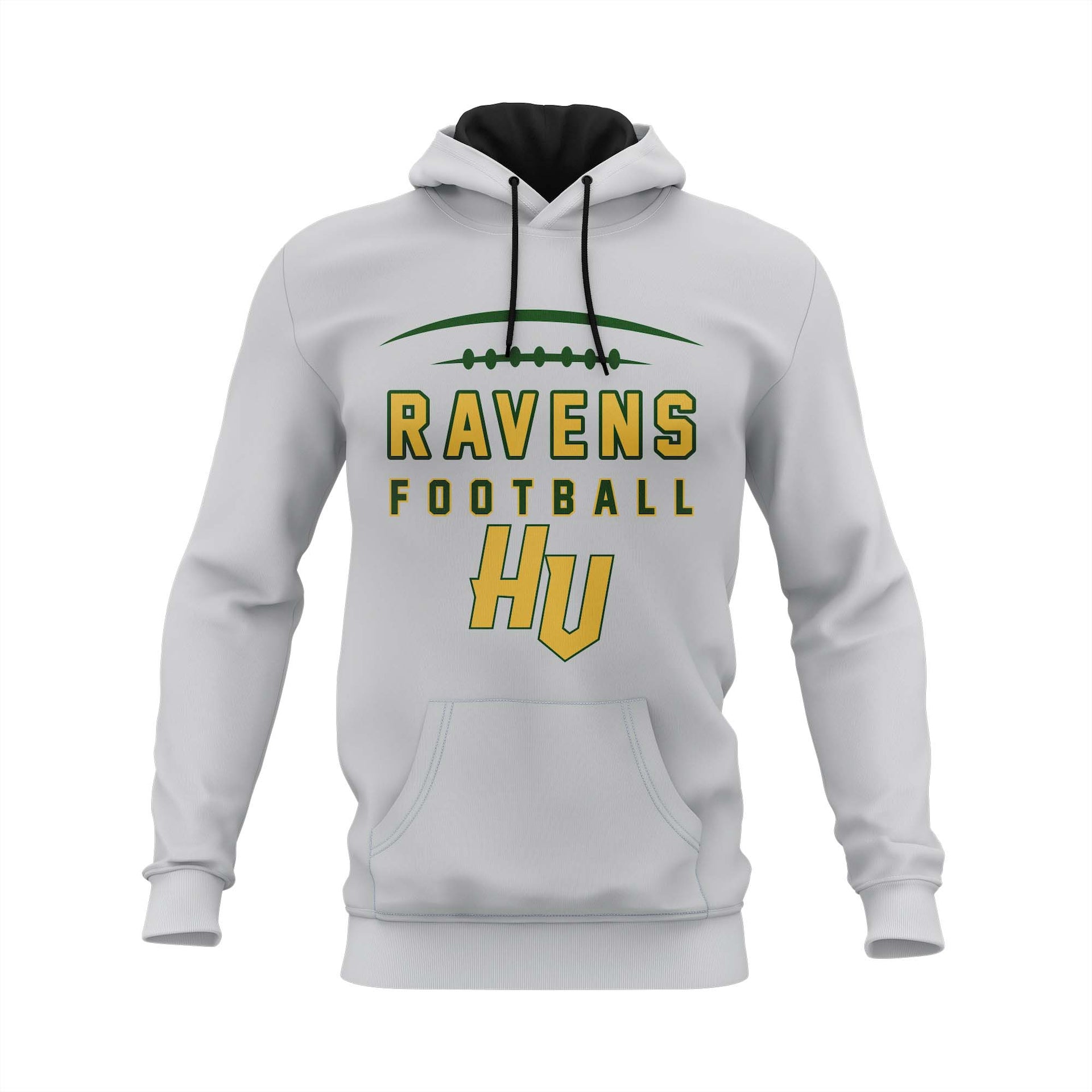 HUDSON VALLEY RAVENS SEMI SUB HOODIE - SILVER
