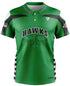 Hazlet Hawks Green 2 Button Jersey