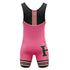 Hillsborough Wrestling Singlet Pink-Blk WOMENS Back