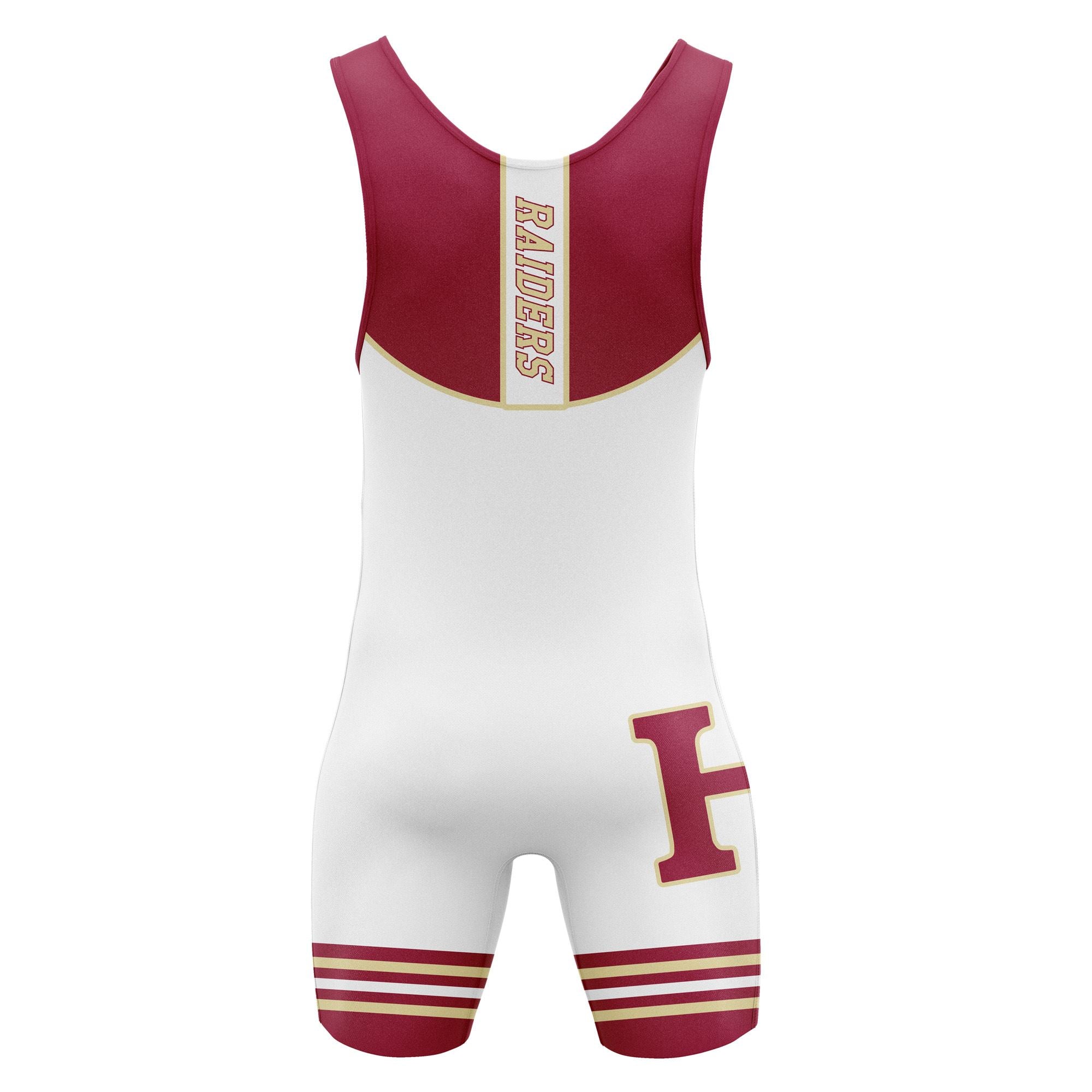 Hillsborough Wrestling Singlet Wht