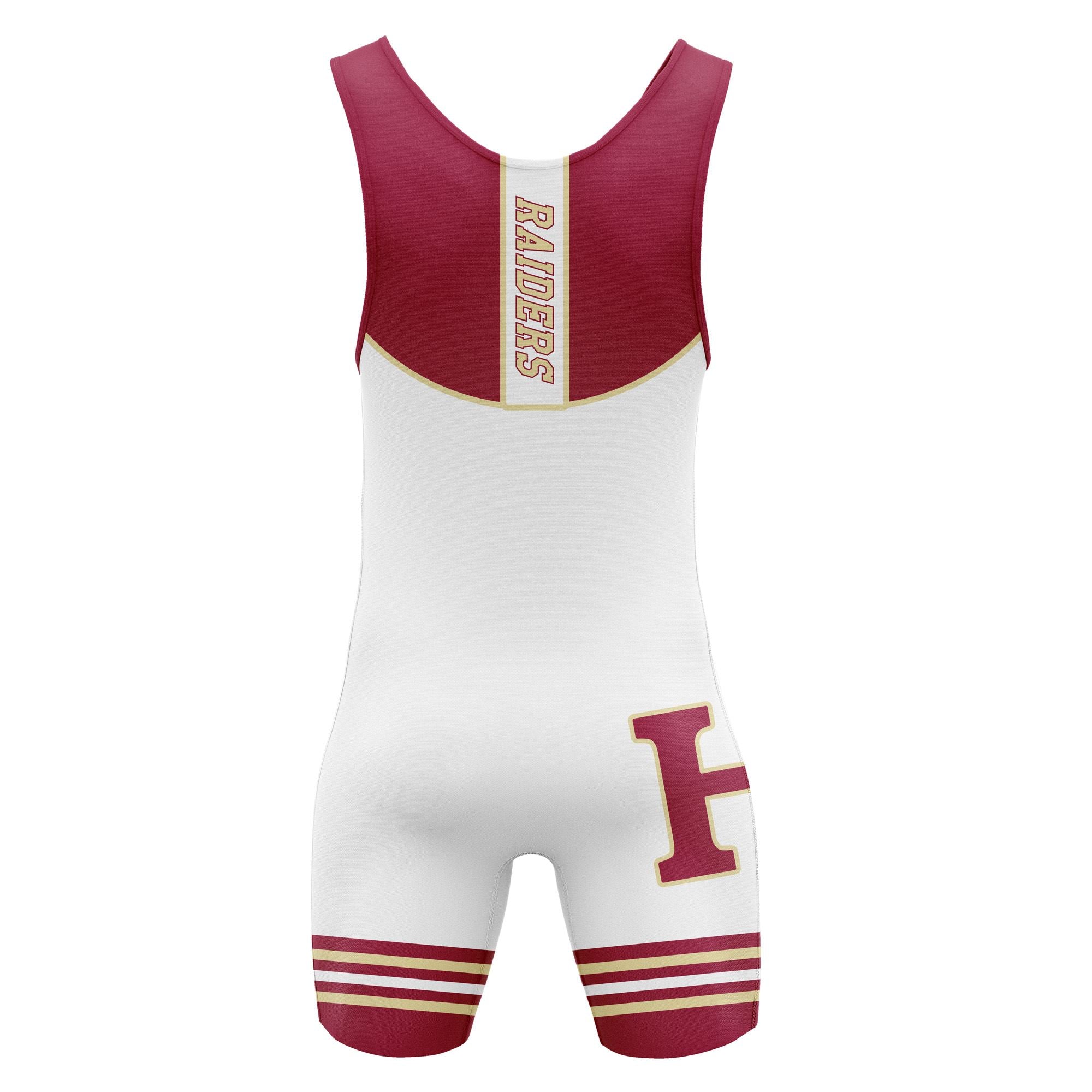 Hillsborough Wrestling Singlet Wht WOMENS