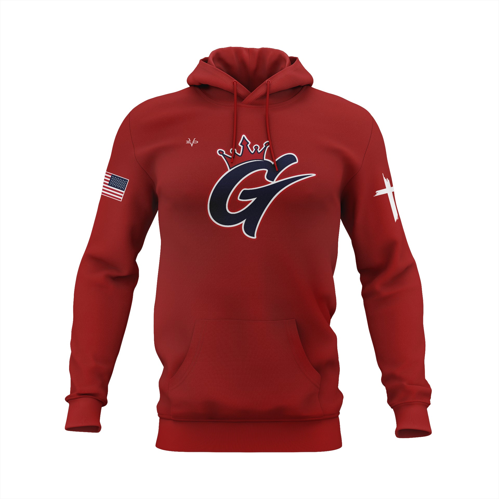 LADY G SECOND PULLOVER HOODY RED