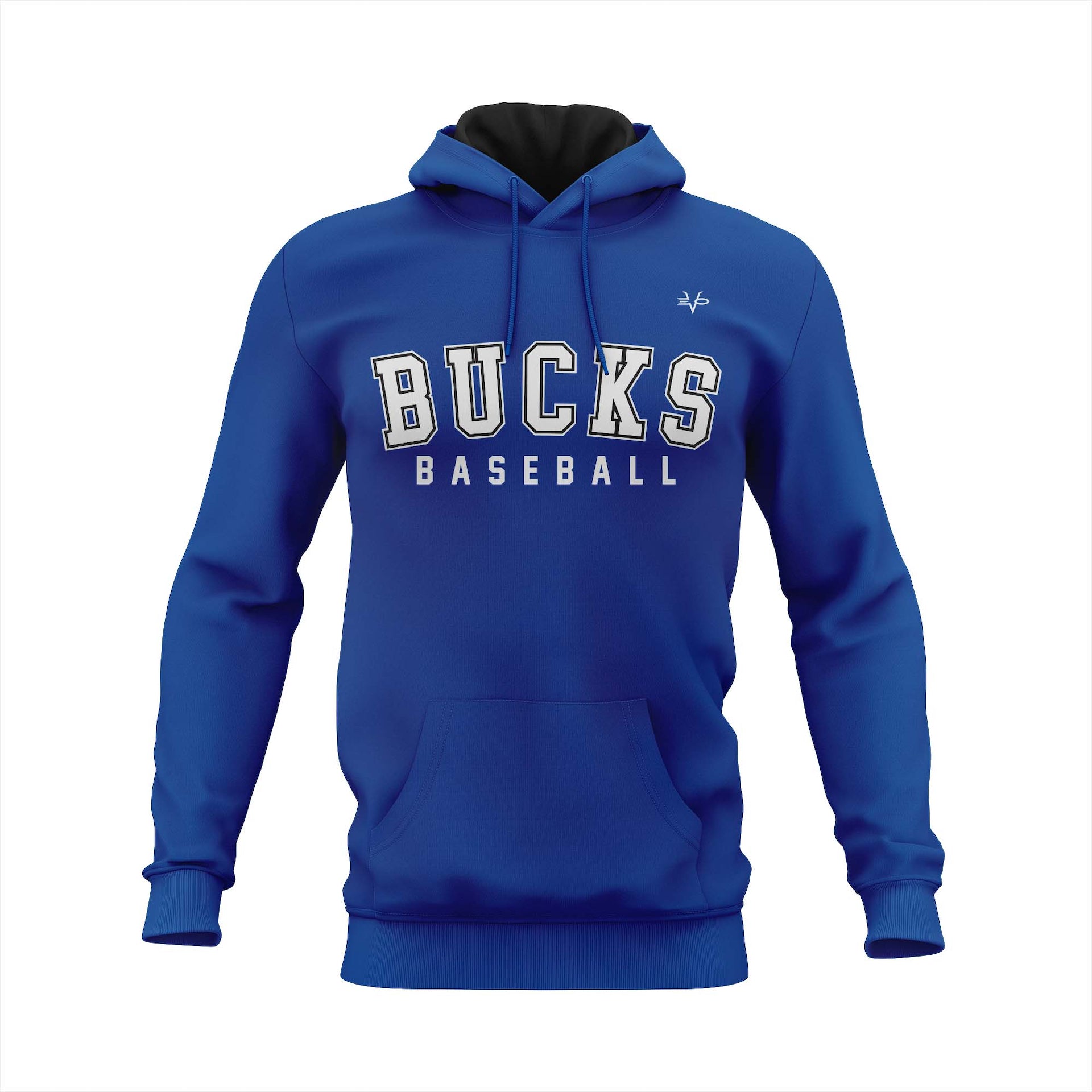 BUCKS BASEBALL Royal Blue Pullover Hoodie