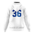 BUCKS BASEBALL White Pullover Hoodie