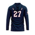 NJ ELITE NAVY LT WT LONG SLEEVES HOODIE