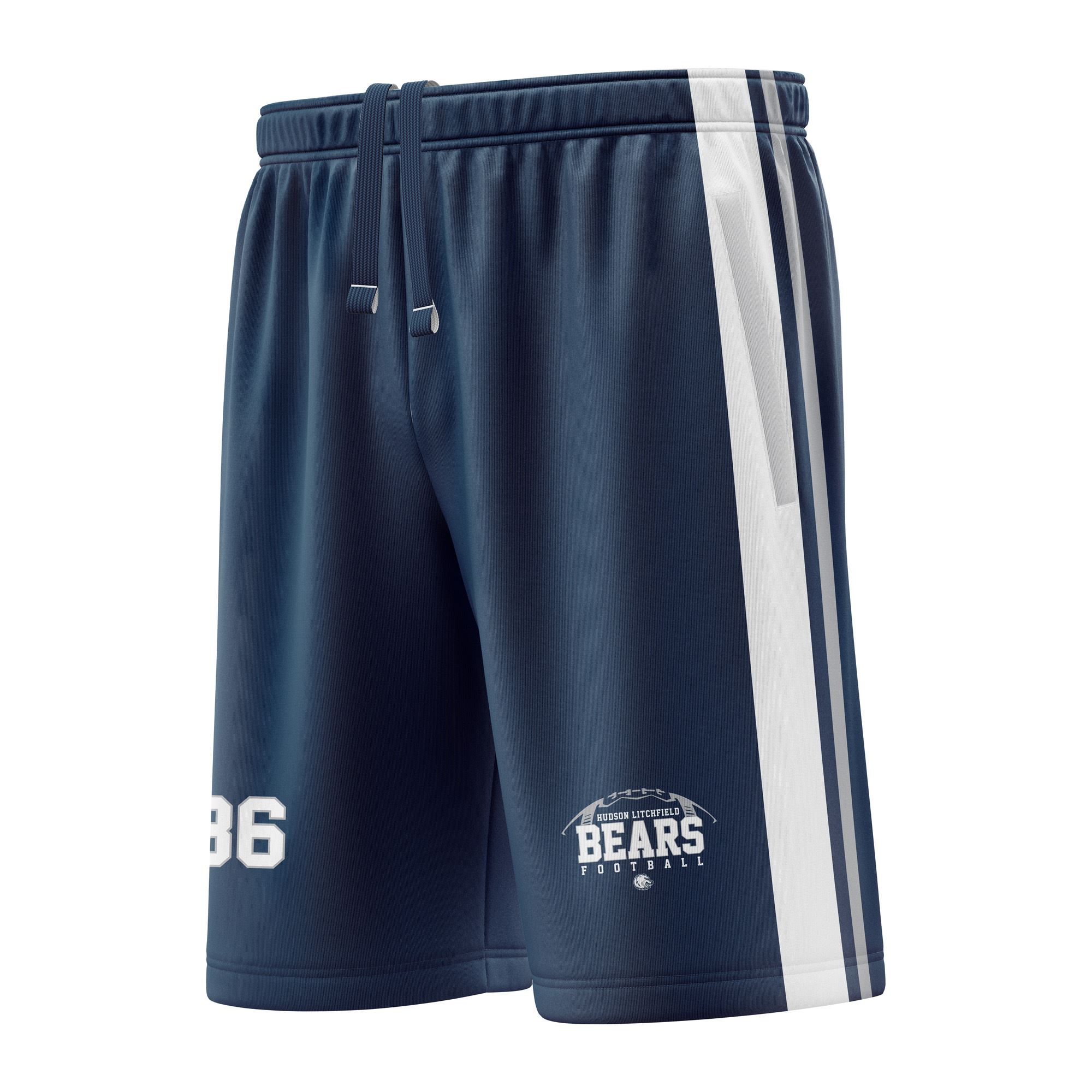 Hudson Litchfield Bears Full Dye Sublimated Shorts with Pockets
