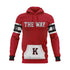 KINGSWAY FOOTBALL Sublimated Hoodie Red