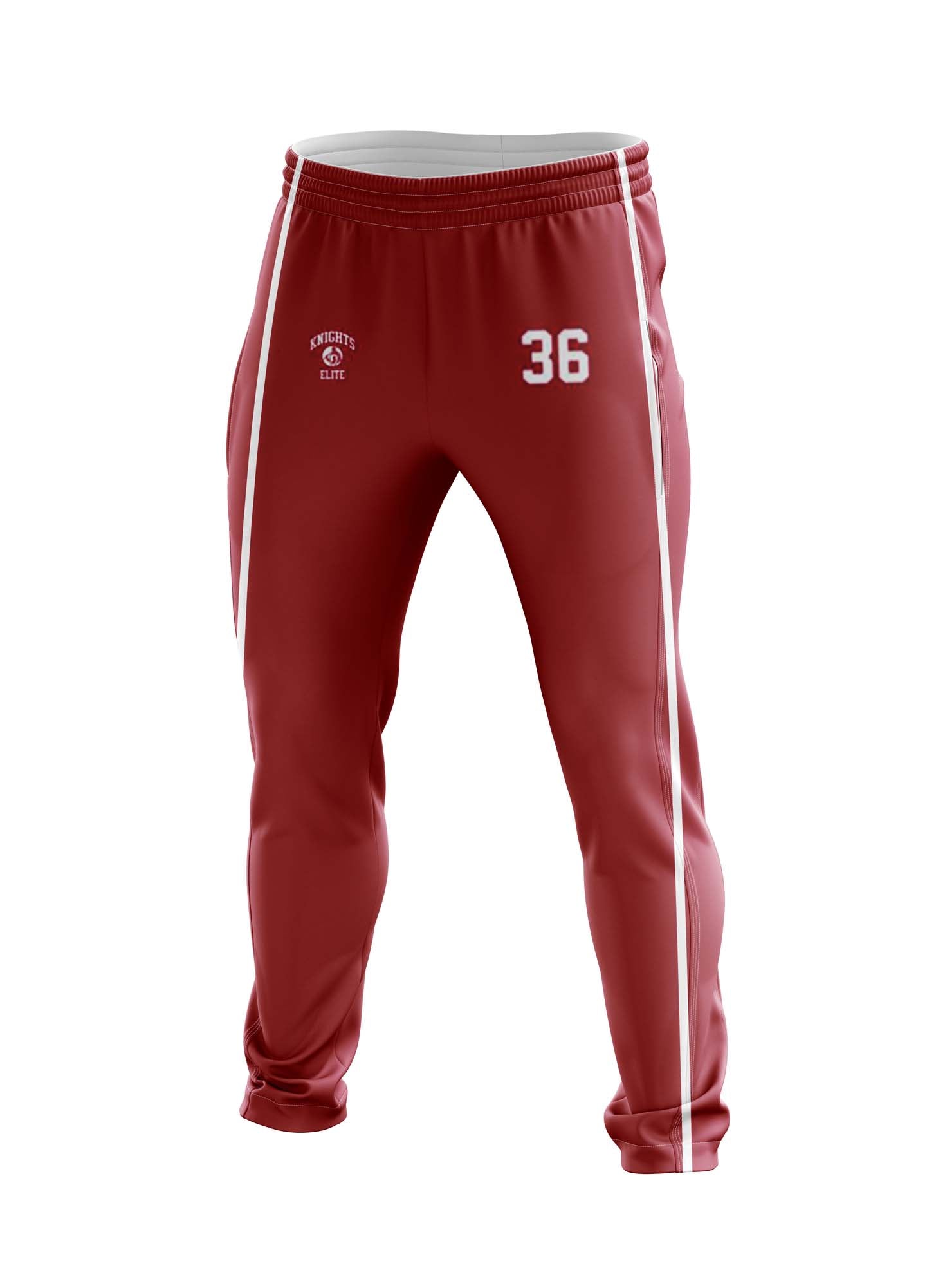 KNIGHTS ELITE Football Sublimated Sweatpants Scarlet