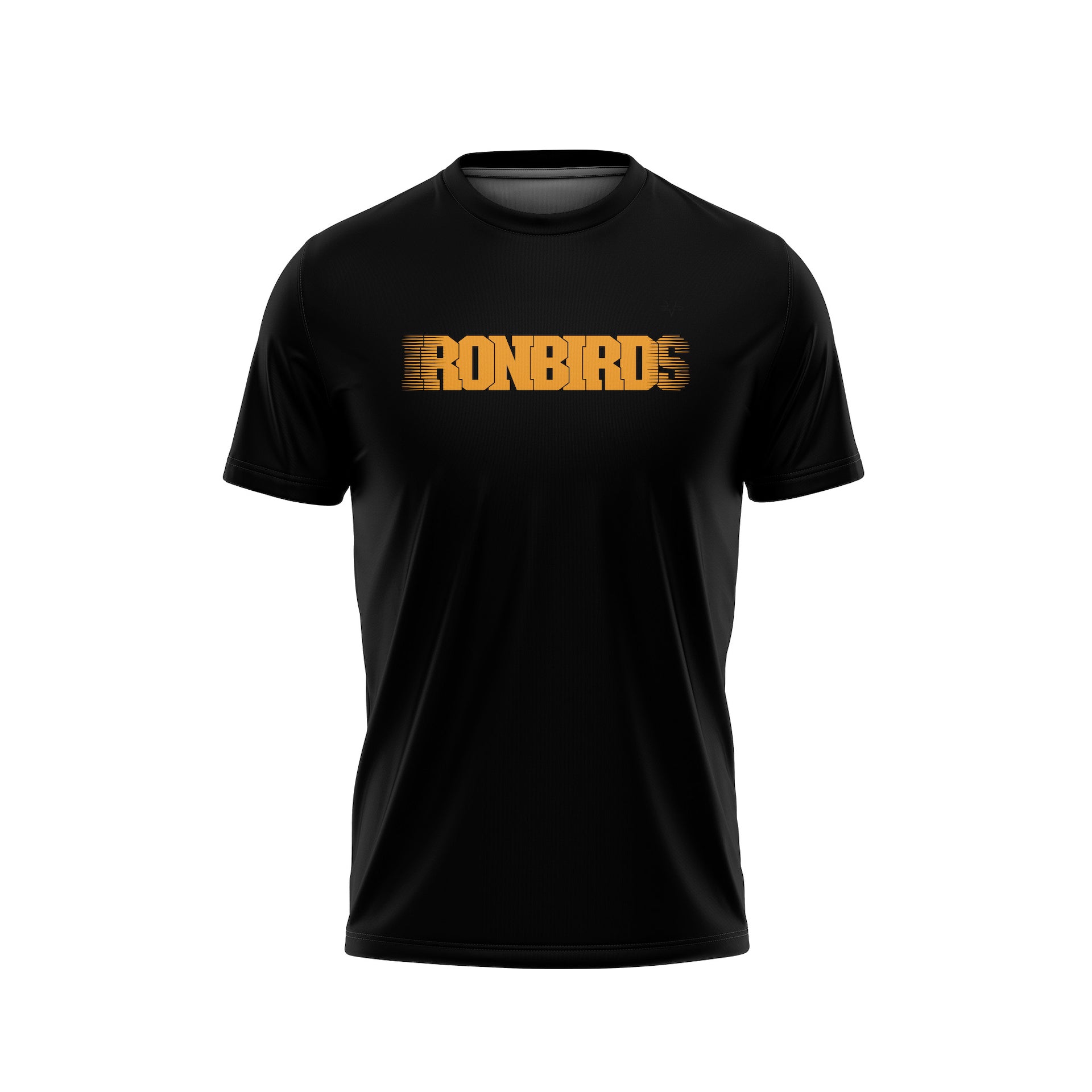 LADY IRONBIRDS "IRONBIRDS" LOGO CREWNECK SS SCREENPRINT  - BLACK/ORANGE