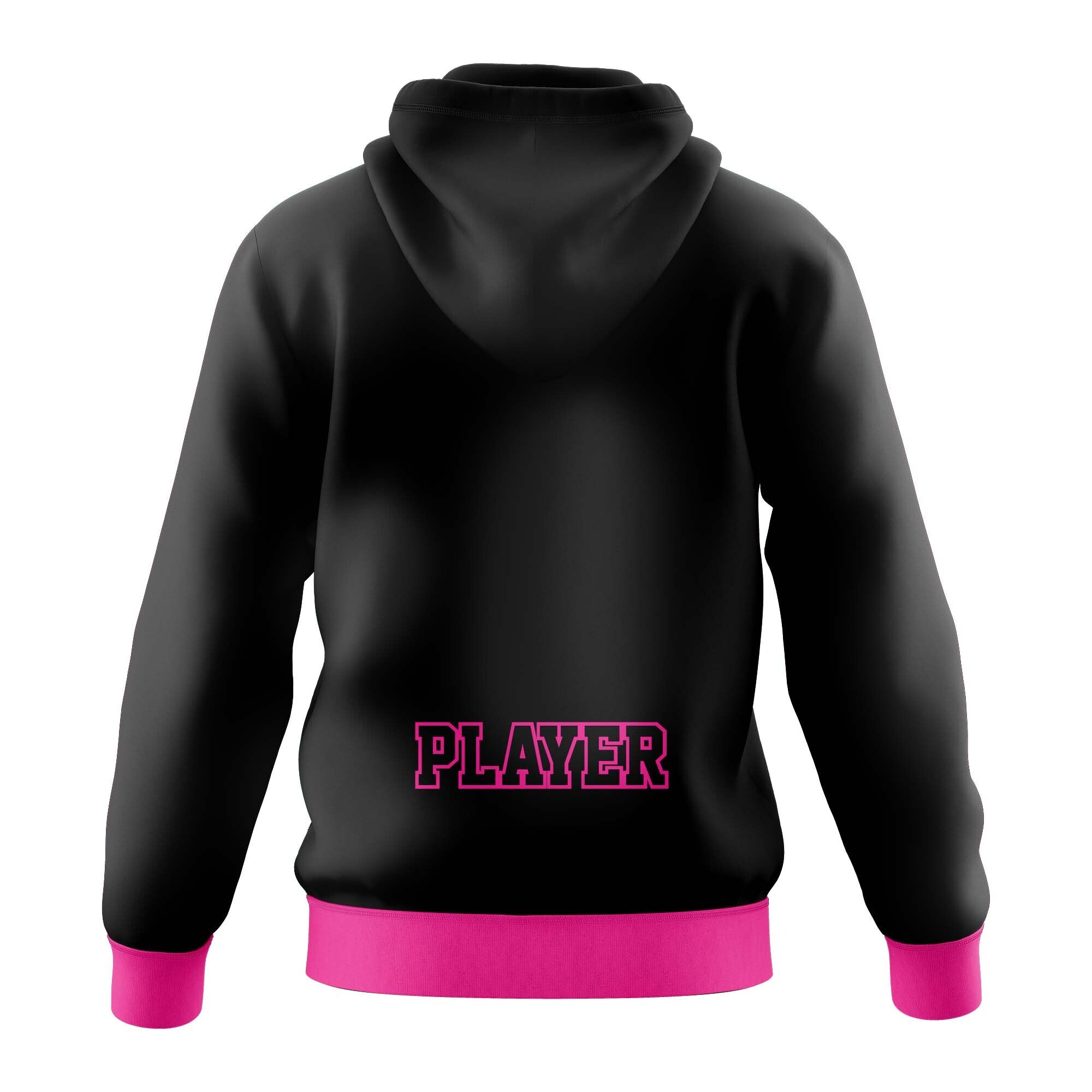 LADY IRONBIRDS "IRONBIRDS" LOGO HOODIE - BLACK/PINK