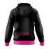 LADY IRONBIRDS "IRONBIRDS" LOGO HOODIE - BLACK/PINK