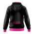 LADY IRONBIRDS "IRONBIRDS" LOGO HOODIE - BLACK/PINK