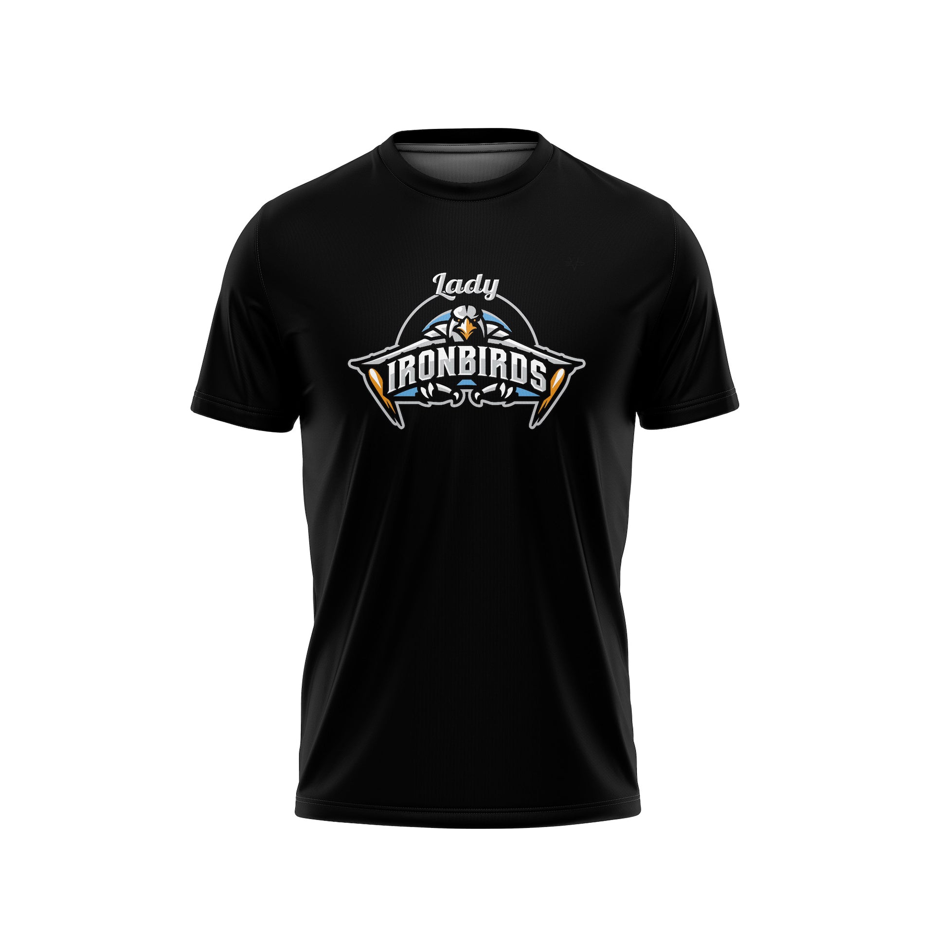 LADY IRONBIRDS MAIN LOGO CREWNECK SS SCREENPRINT - BLACK