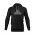 LADY IRONBIRDS MAIN LOGO HOODIE SCREENPRINT - BLACK