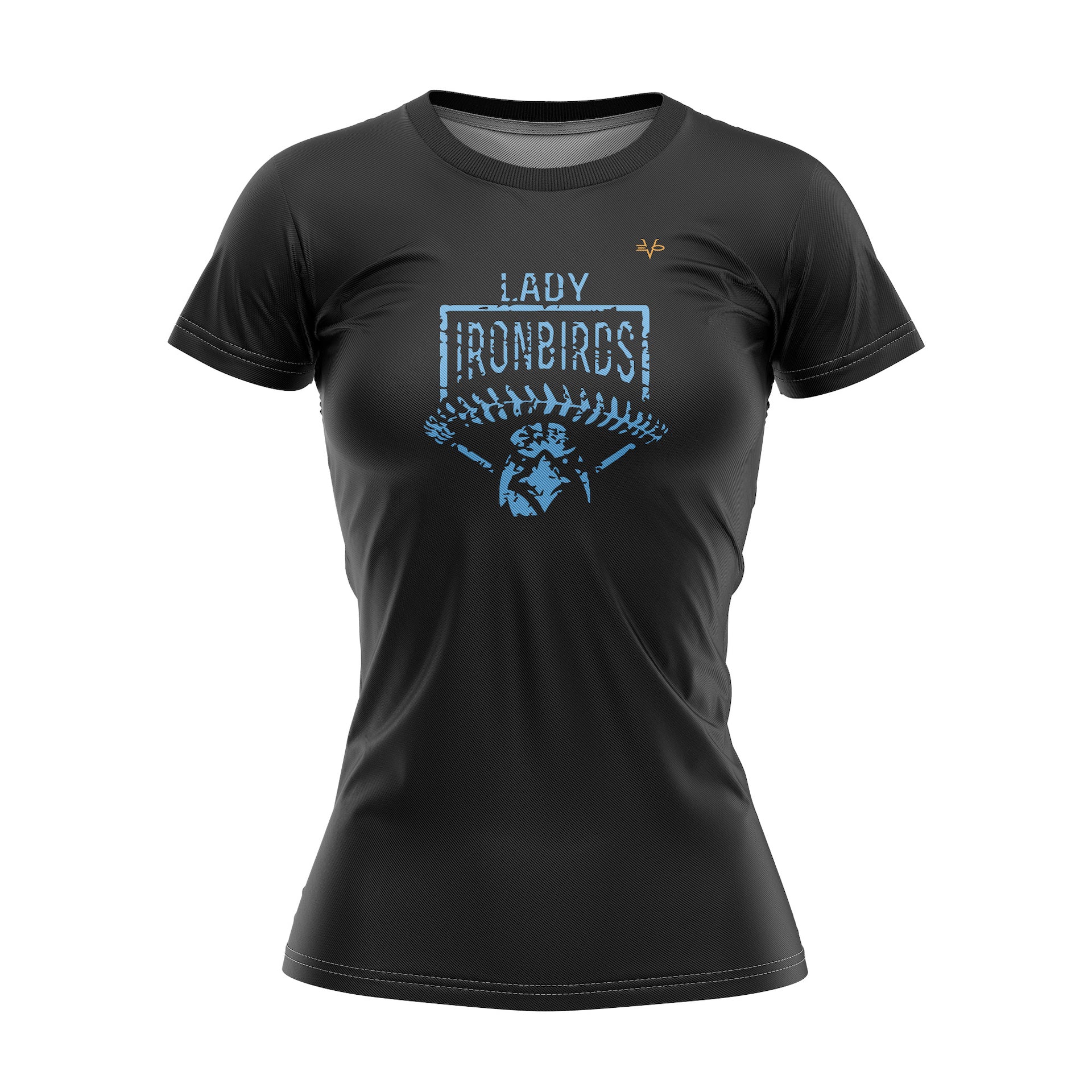 LADY IRONBIRDS WOMEN CREWNECK SS - BLACK