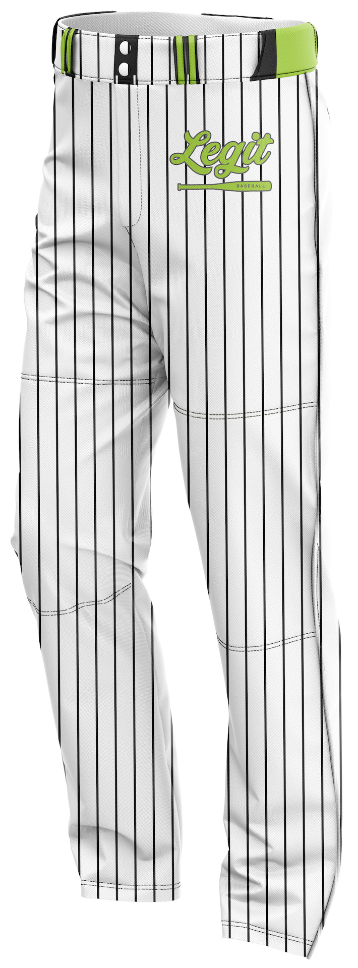 LEGIT BASEBALL FULL LENGTH PANT - WHITE PINSTRIPE