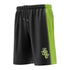 LEGIT BASEBALL SHORT W POCKET - BLACK/GREEN