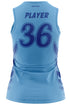 Lady Jays Softball 2023 Sublimated Sleeveless V-NECK Carolina Blue