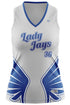 Lady Jays Softball 2023 Sublimated Sleeveless V-NECK Jersey WHITE