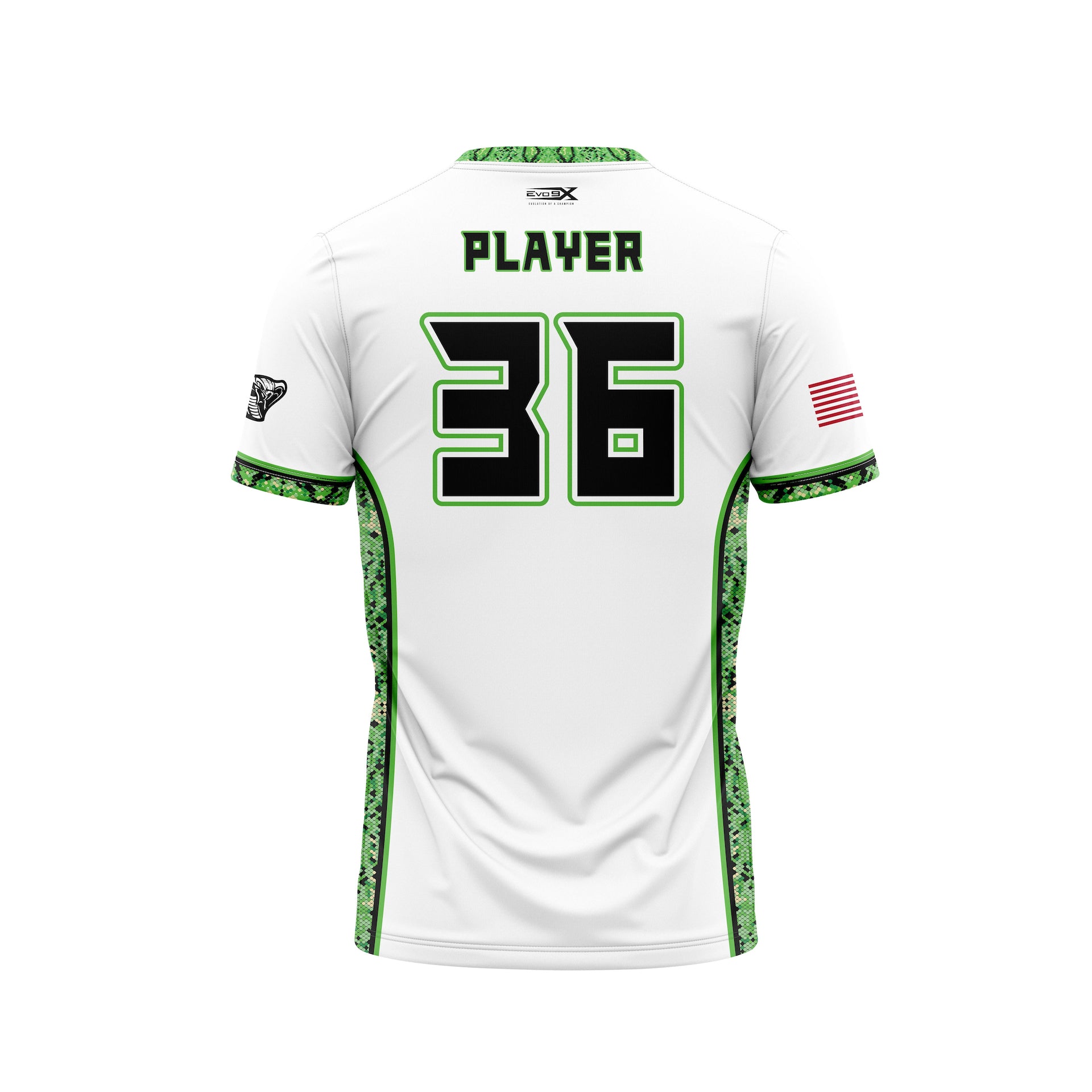 LOVELAND COBRAS CREW NECK JERSEY SS - WHITE SIDE PRINT