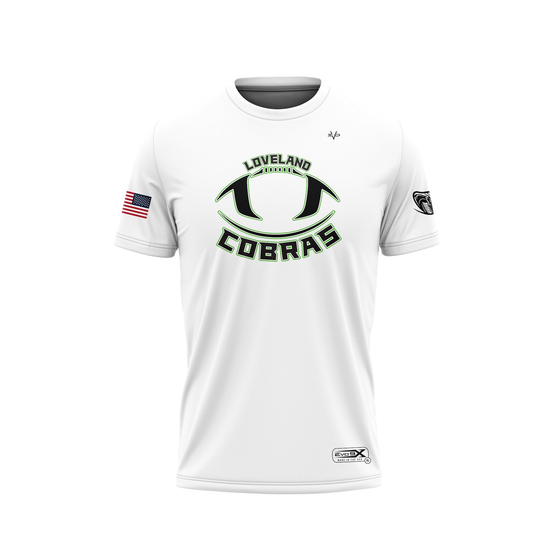 LOVELAND COBRAS CREW NECK JERSEY SS - WHITE