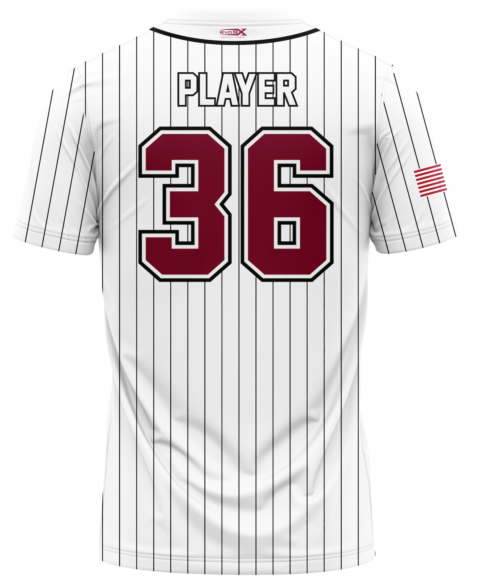 MATAWAN HUSKIES SOFTBALL 2 BUTTON PINSTRIPE - WHITE