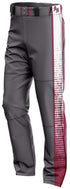 METRO WEST MAYHEM FDS Baseball Pants with Side Panels (CHARCOAL)