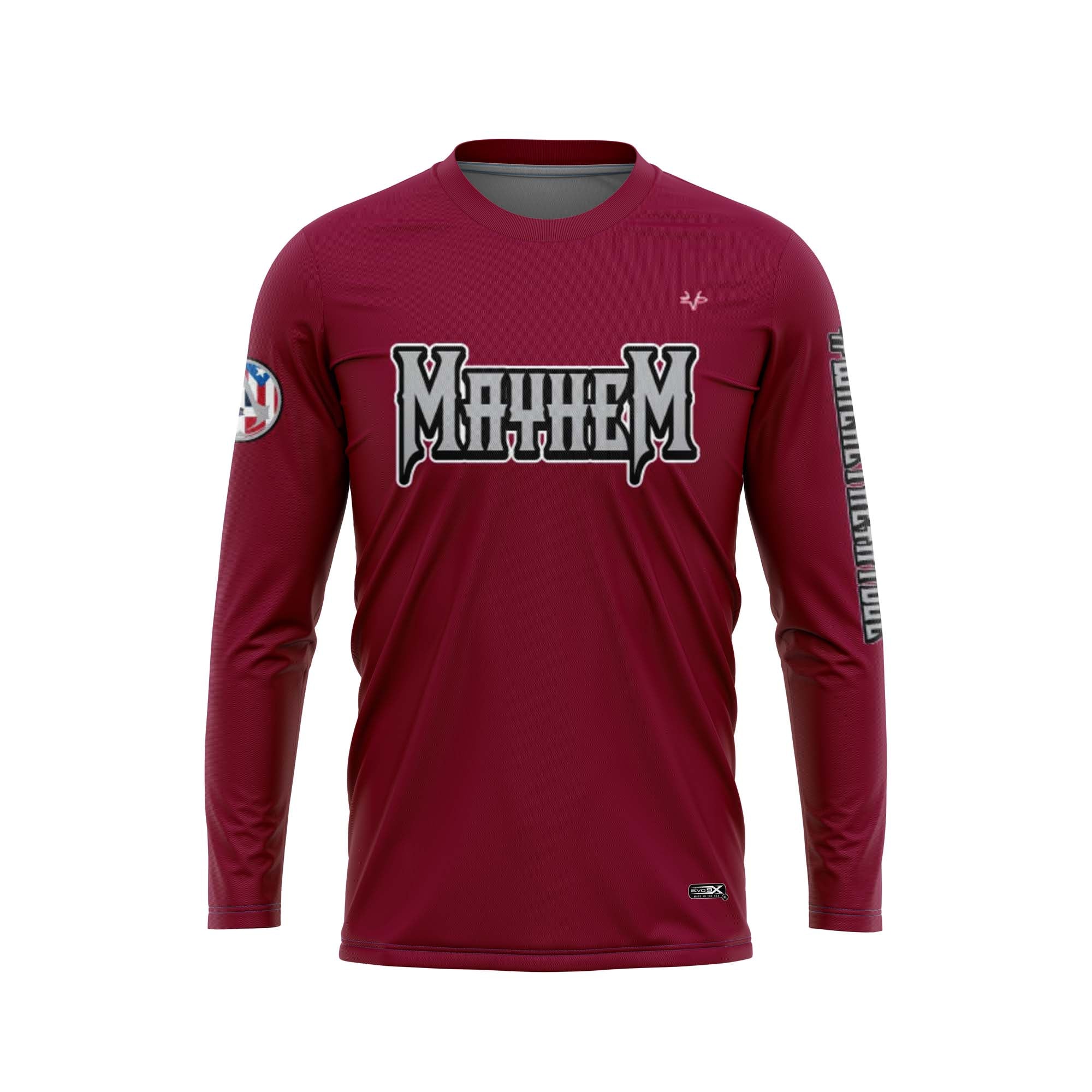 METRO WEST MAYHEM Semi Sublimated Long Sleeve Jersey