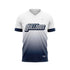 MONMOUTH BULLDOGS VNECK SS -  WHITE/NAVY