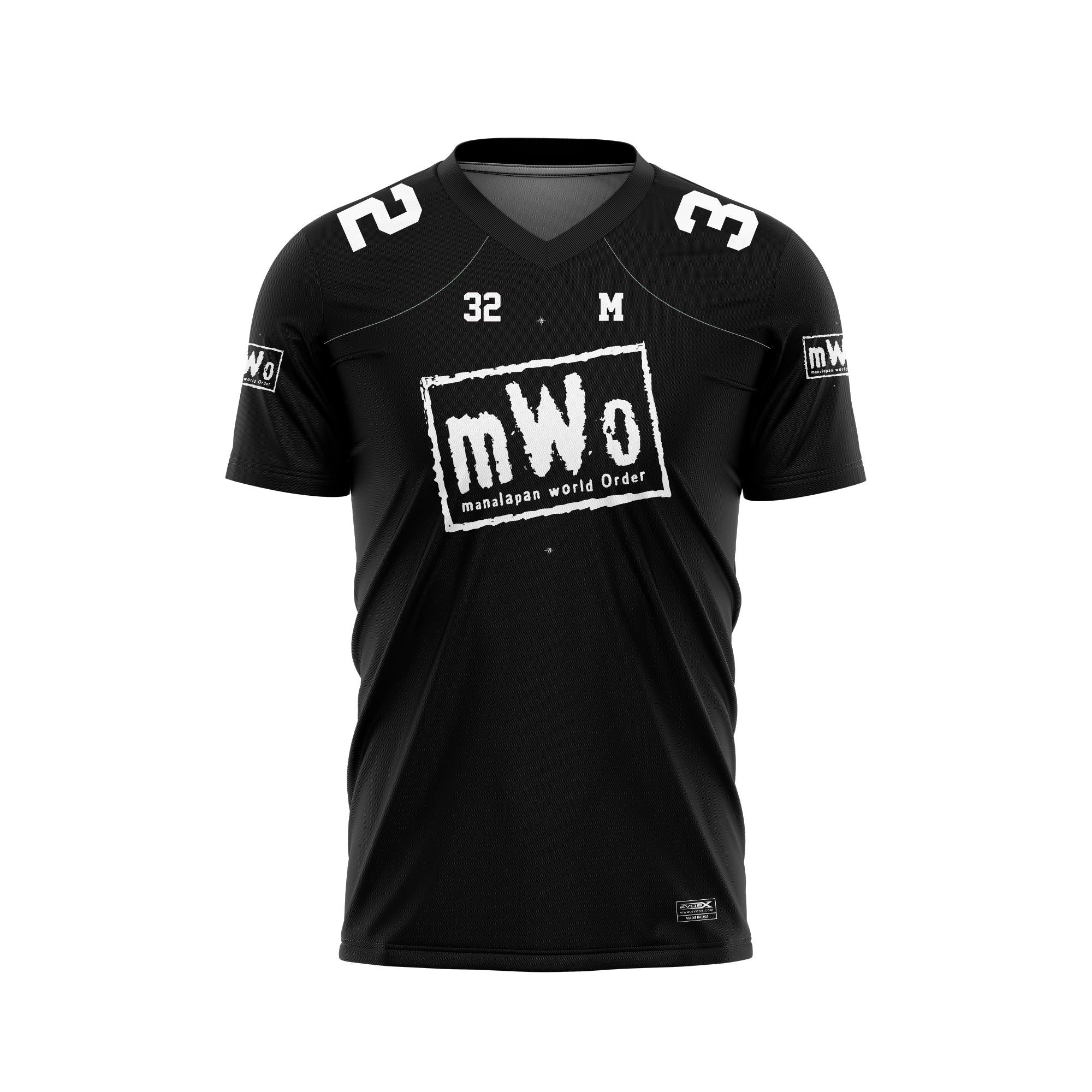 MANALAPAN BRAVES FAN JERSEY - BLACK