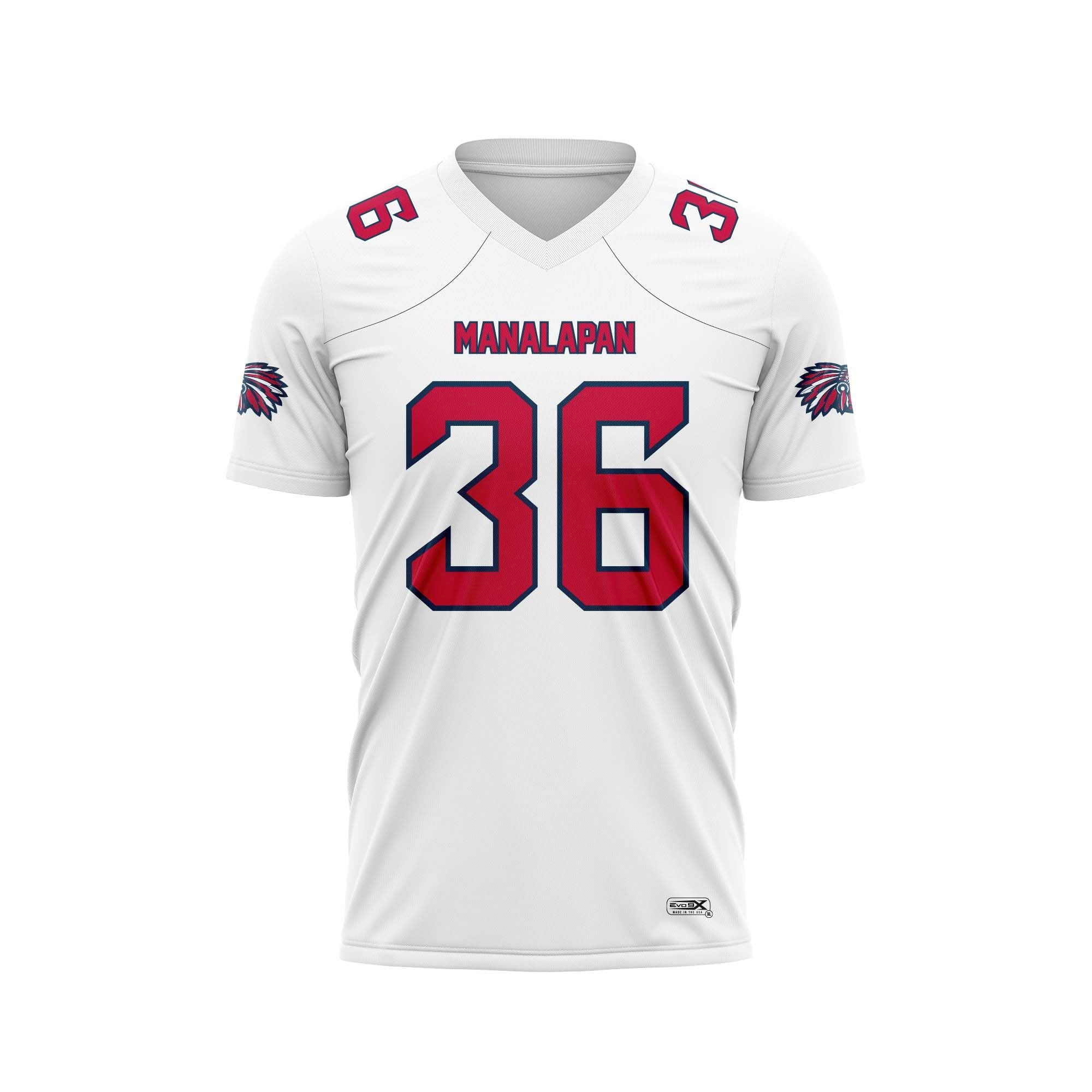 MANALAPAN BRAVES FAN JERSEY - WHITE